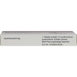 Abbildung klein von Bromhexin Hermes Arzneimittel 12mg Tabletten