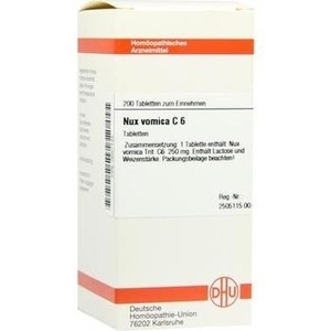 NUX VOMICA C 6 Tabletten NUX VOMICA C 6 Tabletten