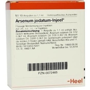 ARSENUM JODATUM INJEEL Ampullen ARSENUM JODATUM INJEEL Ampullen