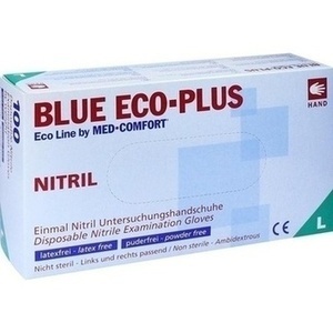 HANDSCHUHE Einmal Nitril L blau