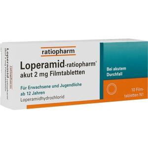 LOPERAMID-ratiopharm akut 2 mg Filmtabletten