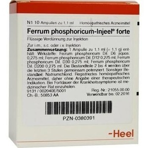 FERRUM PHOSPHORICUM INJEEL forte Ampullen FERRUM PHOSPHORICUM INJEEL forte Ampullen
