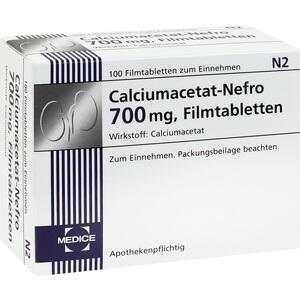 CALCIUMACETAT NEFRO 700 mg Filmtabletten