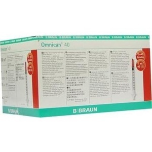 OMNICAN Insulinspr.1 ml U40 m.Kan.0,30x8 mm einz.
