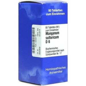 Biochemie 17 Manganum Sulfuricum D6 Tabletten