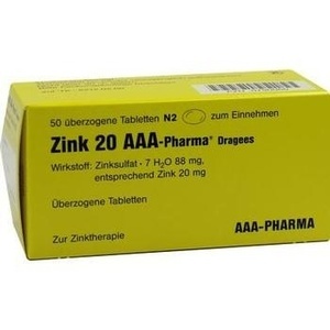 ZINK 20 AAA-Pharma Dragees