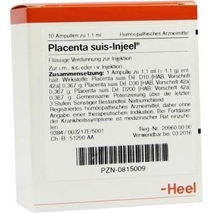 PLACENTA SUIS Injeel Ampullen