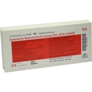 ISOTONISCHE NaCl Lösung 0,9% Eifelfango Inj.-Lsg.