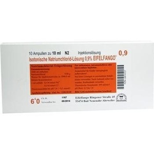 ISOTONISCHE NaCl Lösung 0,9% Eifelfango Inj.-Lsg.