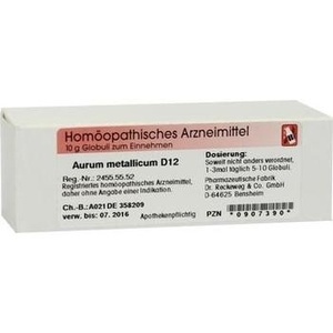 AURUM METALLICUM D 12 Globuli