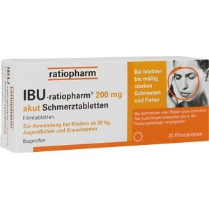 IBU-RATIOPHARM 200 mg akut Schmerztbl.Filmtabl.