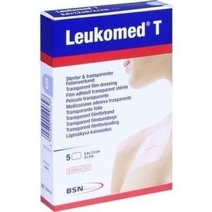 Leukomed T Transparenter Verband 5x7,2 cm 5 Einheiten BSN Medical