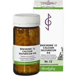 BIOCHEMIE 12 Calcium sulfuricum D 6 Tabletten