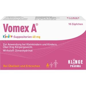 VOMEX A Kinder-Suppositorien 40 mg