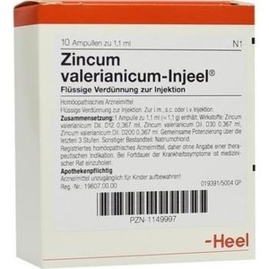 ZINCUM VALERIANICUM INJEEL Ampullen