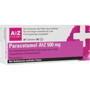 PARACETAMOL AbZ 500 mg Tabletten