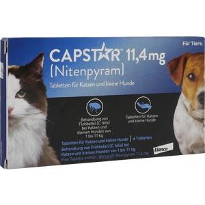 CAPSTAR 11,4 mg Tabletten (PZN: 01276359) für Katzen und kleine Hunde - Effektiver Flohschutz für Ihre Haustiere