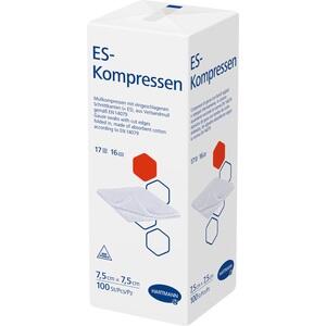 ES-KOMPRESSEN unsteril 7,5x7,5 cm 16fach