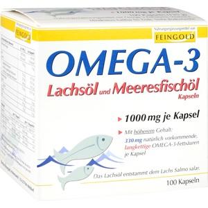 OMEGA 3 Lachsöl und Meeresfischöl Kapseln