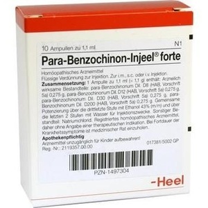 PARA BENZOCHINON Injeel forte Ampullen