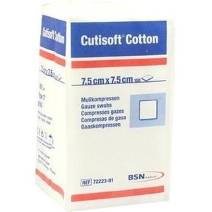 CUTISOFT Cotton Kompr.7,5x7,5 cm unsteril