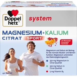 DOPPELHERZ Magnesium+Kalium Citrat system Granulat