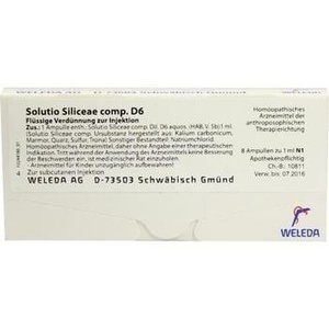 SOLUTIO SILICEAE comp.D 6 Ampullen