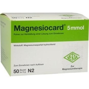MAGNESIOCARD 5 mmol Plv.z.Her.e.Lsg.z.Einnehmen