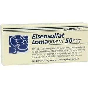 EISENSULFAT Lomapharm 50 mg Filmtabletten