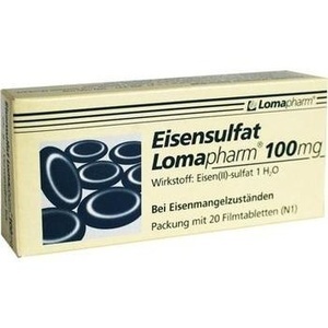 EISENSULFAT Lomapharm 100 mg Filmtabletten