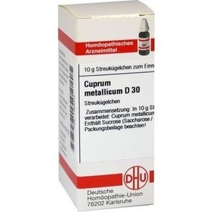 CUPRUM METALLICUM D 30 Globuli