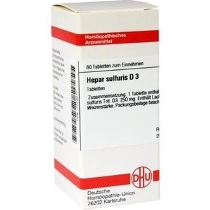 HEPAR SULFURIS D 3 Tabletten