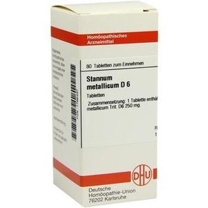 STANNUM METALLICUM D 6 Tabletten