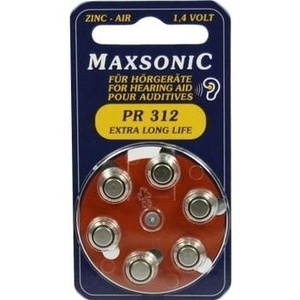 BATTERIEN f.Hörgeräte Maxsonic PR312