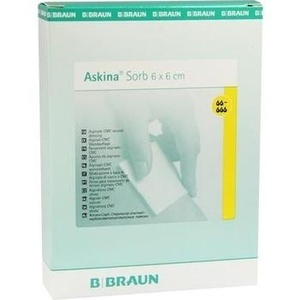 ASKINA Sorb Alginat CMC Wundauflage 6x6 cm steril