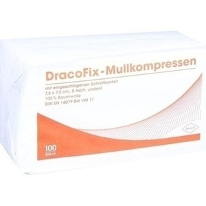 DRACOFIX OP-Kompressen 7,5x7,5 cm unsteril 8fach