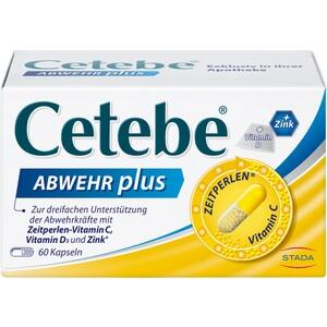 Cetebe® ABWEHR plus Vitamin C+Vitamin D3+Zink Kapseln