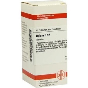 OPIUM D 12 Tabletten
