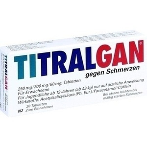 TITRALGAN Tabletten gegen Schmerzen