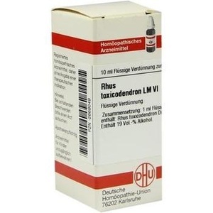 RHUS TOXICODENDRON LM VI Dilution