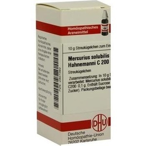 MERCURIUS SOLUBILIS Hahnemanni C 200 Globuli