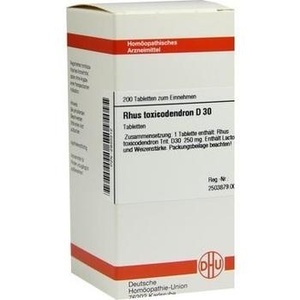 Rhus Toxicodendron D30 Tabletten