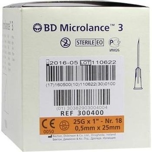 BD MICROLANCE Kanüle 25 G 1 0,5x25 mm