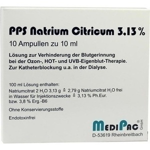 NATRIUMCITRAT 3,13% Ampullen