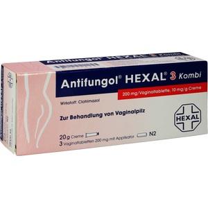 Antifungol Hexal 3 Kombi: 3 Vaginaltabletten + 20g Creme