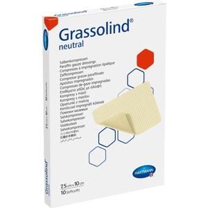 GRASSOLIND Salbenkompressen 7,5x10 cm steril