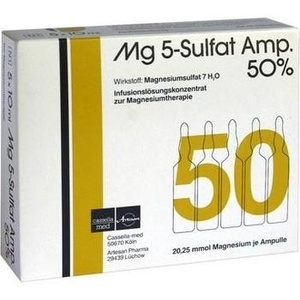 MG 5 Sulfat Amp. 50% Infusionslösungskonzentrat