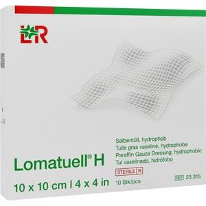 LOMATUELL H Salbentüll 10x10 cm steril
