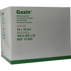 GAZIN Mullkomp.10x10 cm steril 8fach