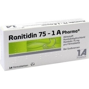 Abbildung von Ranitidin 75-1a Pharma Filmtabletten